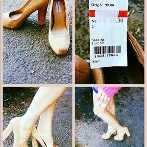 Steve Madden Sarrina Suede Leather Pumps; 10M