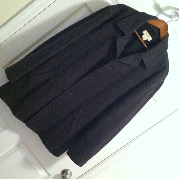 J. Crew men's wool coat. Charcoal.