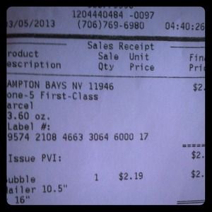 proof of package & shipment