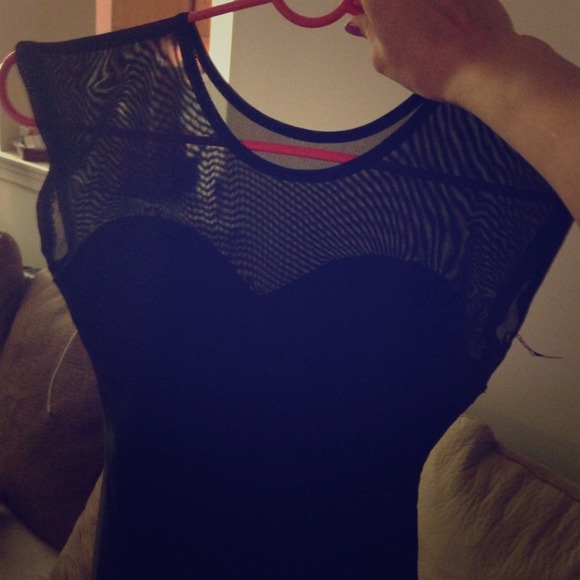 American apparel see through heart dress