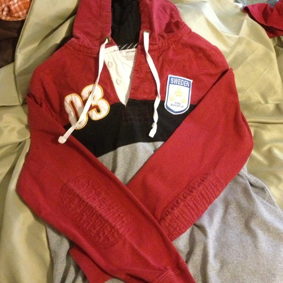 Maroon/Navy/Grey Rugby pullover