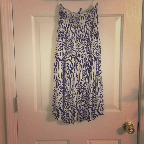 H&M Leopard print tube dress