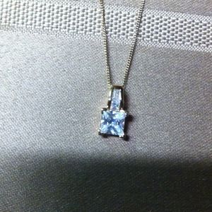 Beautiful CZ and Gold Plated Silver Necklace!