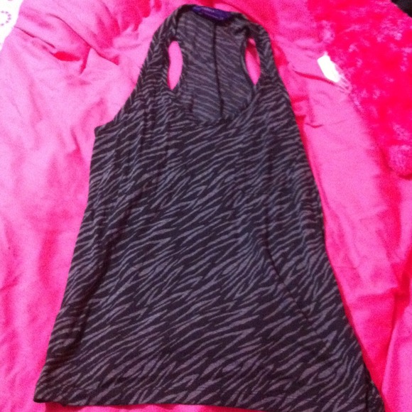 ❌RESERVED❌ Zebra stripe racer back loose tank top!