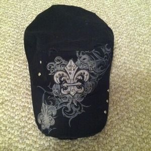 Cross bling hat