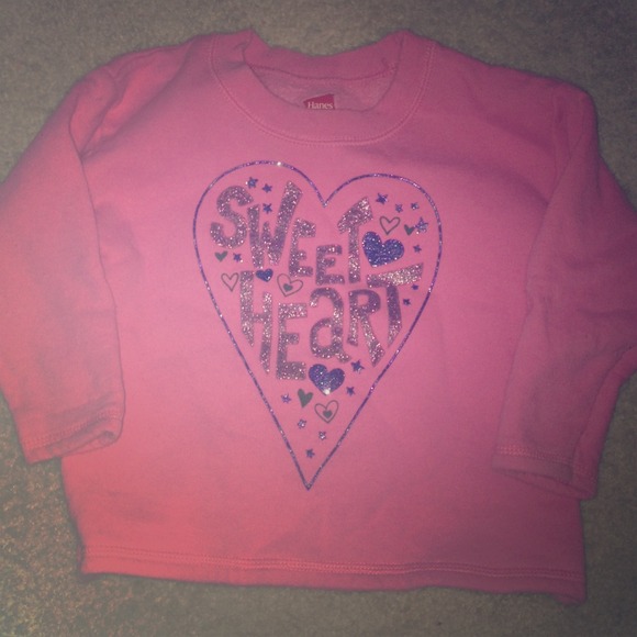 Cute pink sweetheart sweater