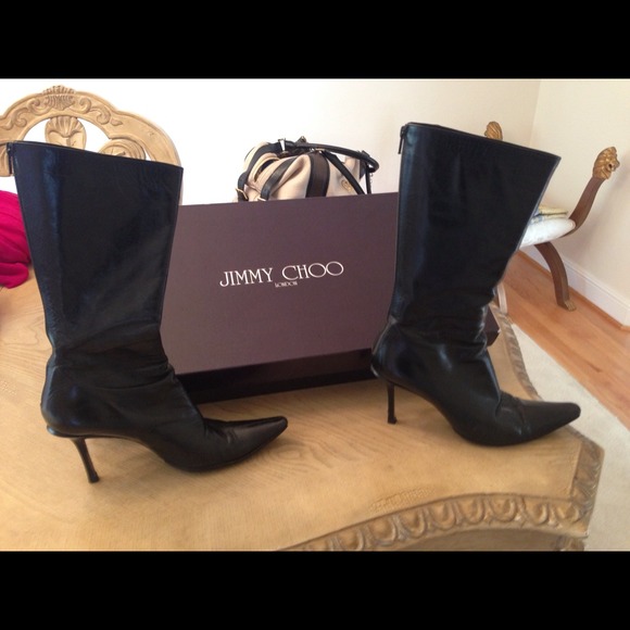 Jimmy Choo black boots size 8