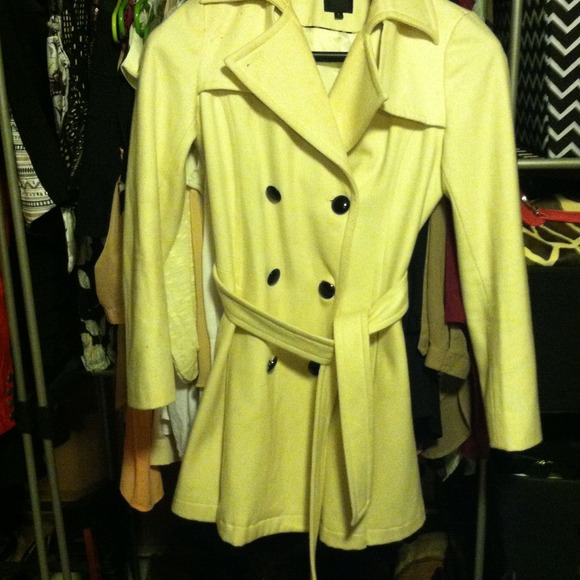 Cream trench coat