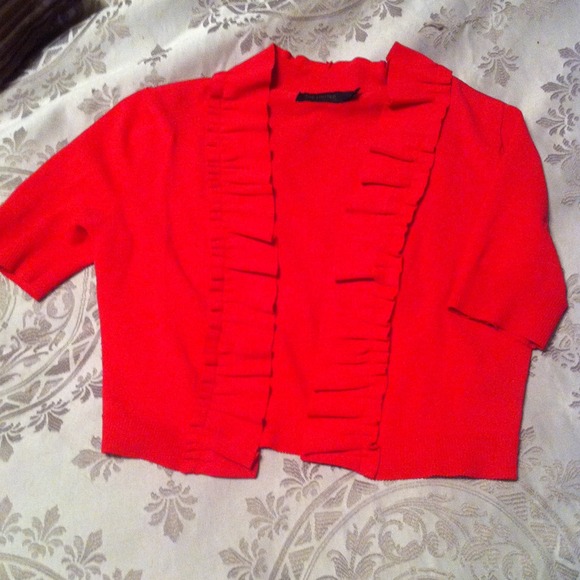 Coral shrug from the Limited