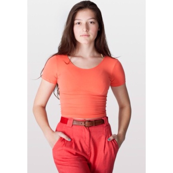 American Apparel Cotton Spandex Crop Top - Picture 1 of 2
