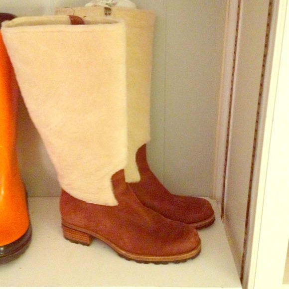 Ugg Chrystie Shearling Knee-High Riding Boots - Picture 3 of 4