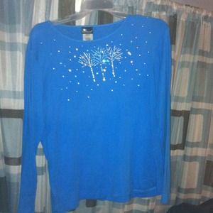 🚫🚫bundledCute blue blingy shirt