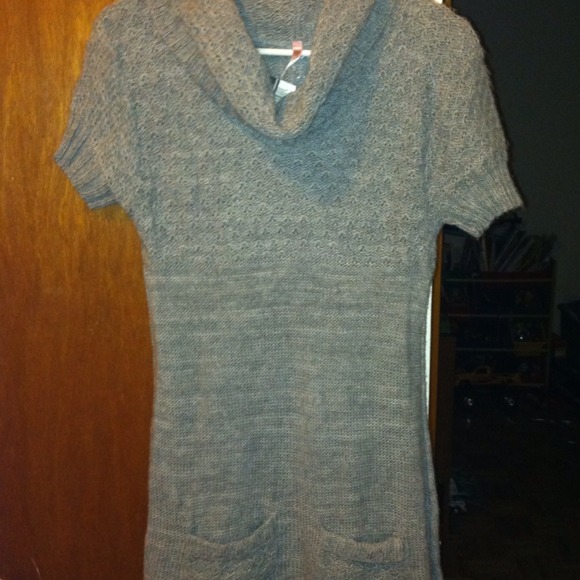 NEW gray cowl neck sweater!!