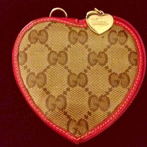 Adorable Gucci Pink & Brown Coin Wallet
