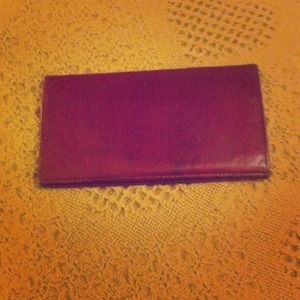 Vintage leather bifold wallet