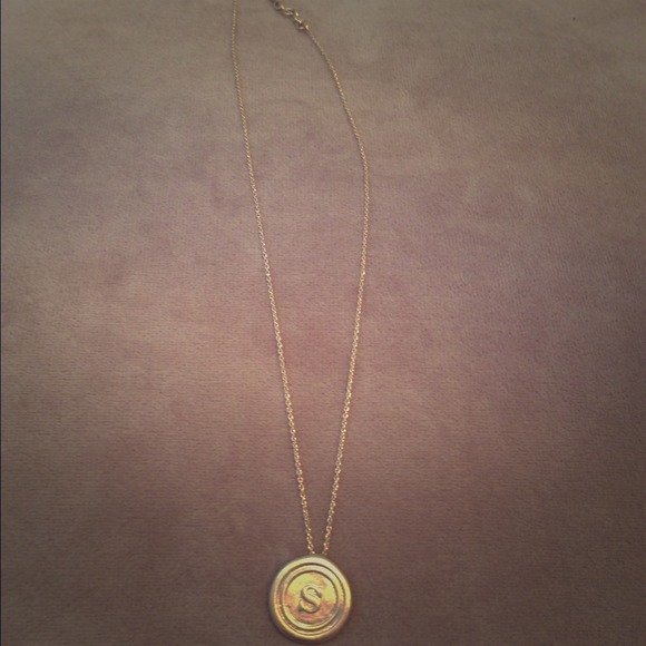 "S" monogram pendant