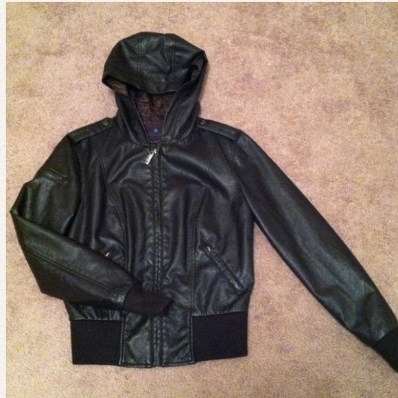 Nollie faux leather jacket