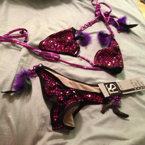 Purple Haze scrunch butt bikini