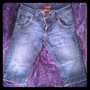 Denim Bermuda shorts