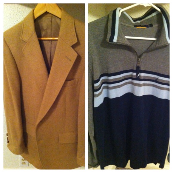 blazer and pull over zip down by nautica
