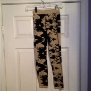 Funkilicious Black Tan Leggings