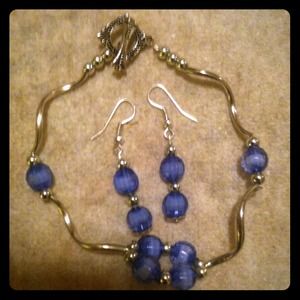 Bracelet Earrings Set