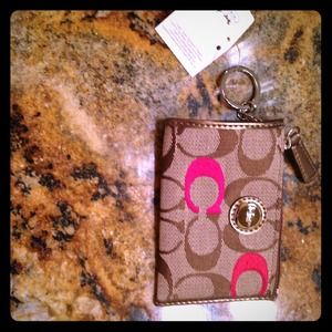 Brand new coach key chain wallet