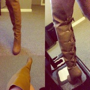 Bundled❌❌Antonio knee high Camel colored boots