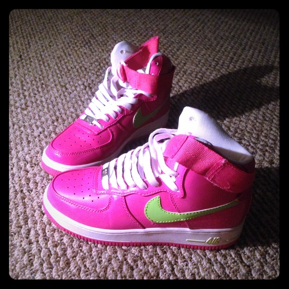 nike pink air force high