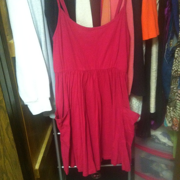 Pink flowy dress
