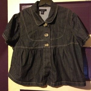 Ashley Stewart Denim Top