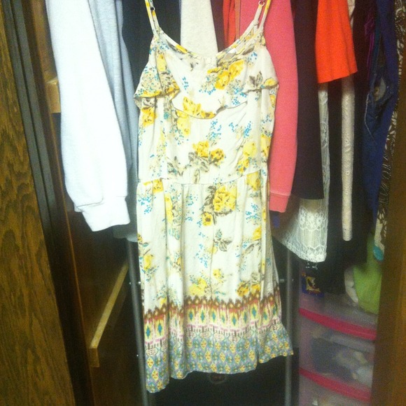 Floral printed dress.