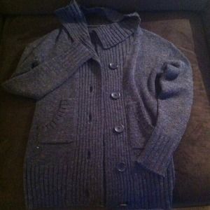 Mossimo Supply dark gray button up sweater