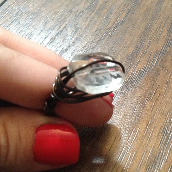 Clear Wire Wrapped Ring