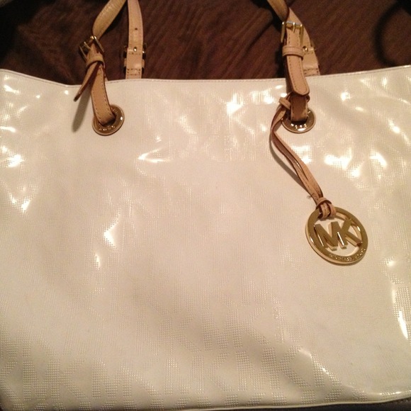 White Large Michael Kors Tote for Sale!