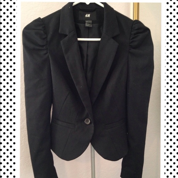 H&M crop blazer