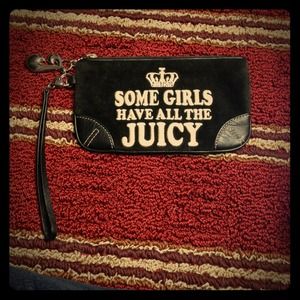 Black Juicy Couture wristlet