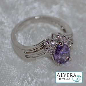 New Amethyst 14k Gold Filled Ring  Size 8