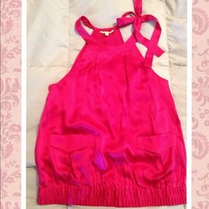 ⛔Sold in Bundle!⛔Gianni Bini Pink Silk Halter Top