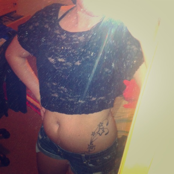 Sequin crop top