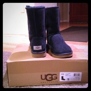 Brand New Navy Blue Classic Short Uggs