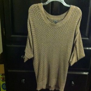 Brown sweater with gold