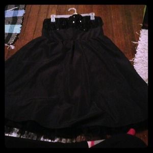 Sequin tea length dress