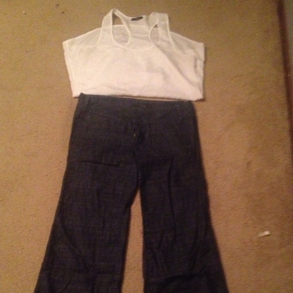 Joe's jeans wide leg dark denim