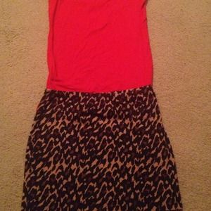 Leopard print skirt