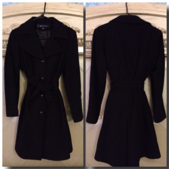 ⛔TRADED⛔Anne Klein AK black long coat.