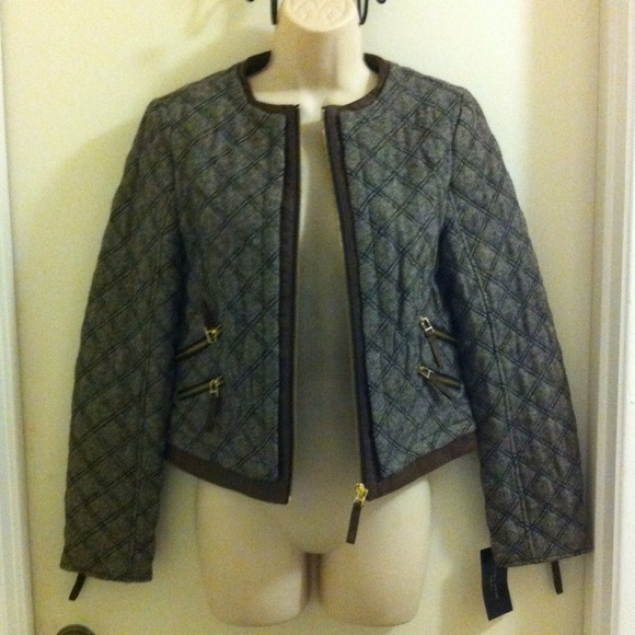 Zara Jackets & Blazers - ZARA Quilted Tweed Moto Style Jacket