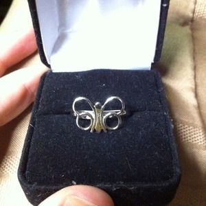 Cute Sterling Silver Adjustable ButterFly Ring!!✨
