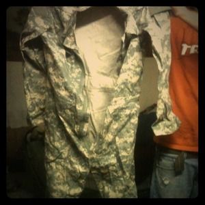 Med size army issued digital  camouflage coveralls