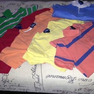 6 boys polo shirts